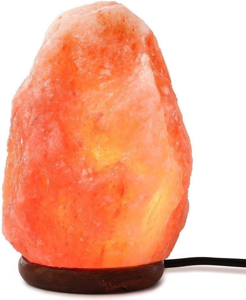Needs&Gifts Himalayan Dimmable, Natural Himalayan Crystal Rock Salt Lamp Pink Light, Hand Crafted Wooden Base Direct from Foothills of The Himalayas Home Decor, Night Light & Gifts - Image 5